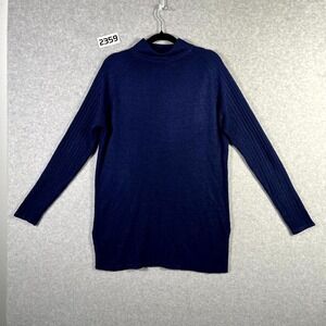 Vintage TR Bentley Sweater Womens Medium Navy Blue Acrylic Slip